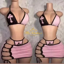 Load image into Gallery viewer, Cross 3 piece bikini
