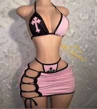 Load image into Gallery viewer, Cross 3 piece bikini
